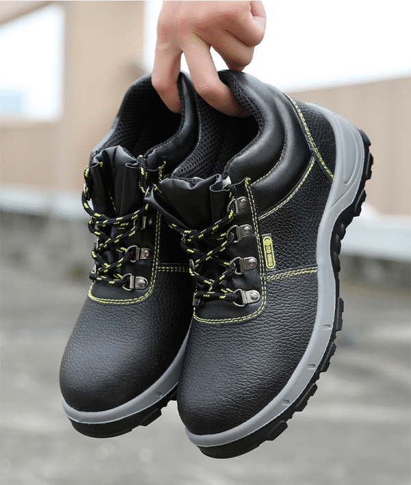 Labor protection shoes, men's anti smashing and anti stabbing work shoes, comfortable, wear-resistant, safety protective workwear, leather shoes - Image 3