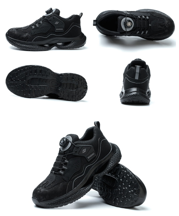 Labor protection shoes for men, breathable, odor proof, all season button lightweight, anti smashing, anti piercing, shock-absorbing work shoes - Image 6