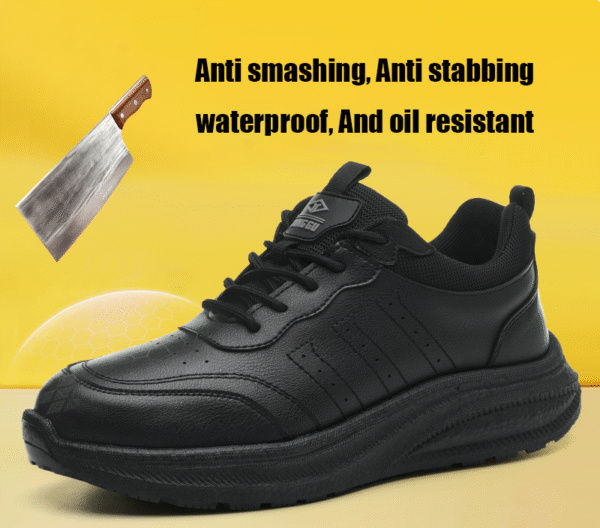 Kitchen chef safety shoes, anti slip, anti smashing, anti piercing, waterproof, and oil resistant - Image 2
