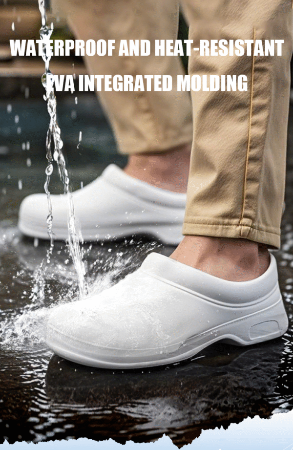 Chef's shoes, hotel kitchen, restaurant work shoes, anti slip, waterproof, oil resistant, wear-resistant food workshop safety shoes - Image 3