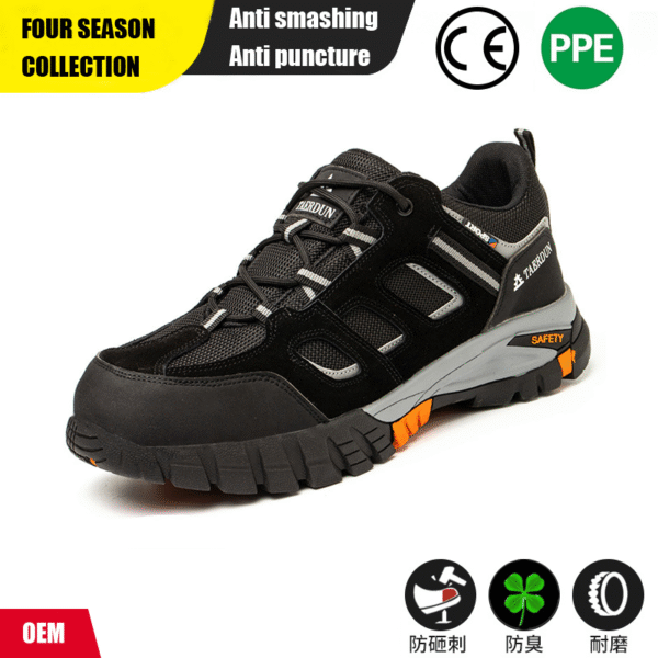 Labor protection shoes, wear-resistant, anti smash and anti puncture, outdoor construction site insulation 6kV protective safety shoes - Image 3